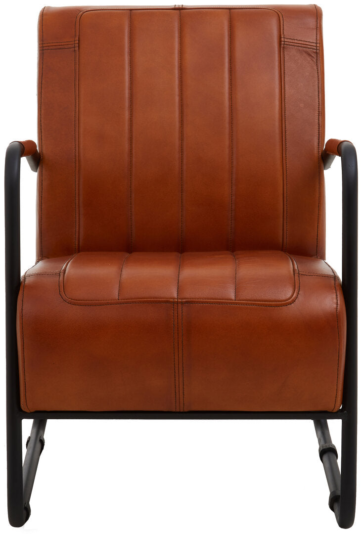 Verona Tan Leather Armchair
