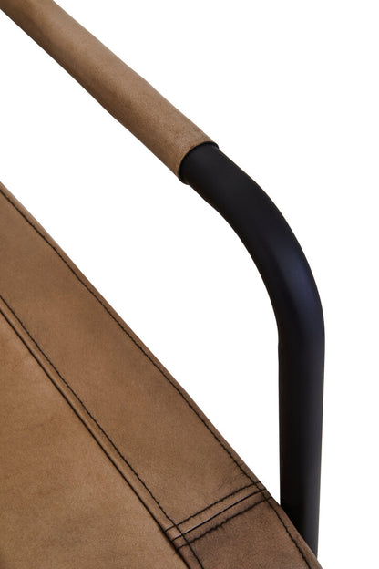 Verona Grey Leather Armchair