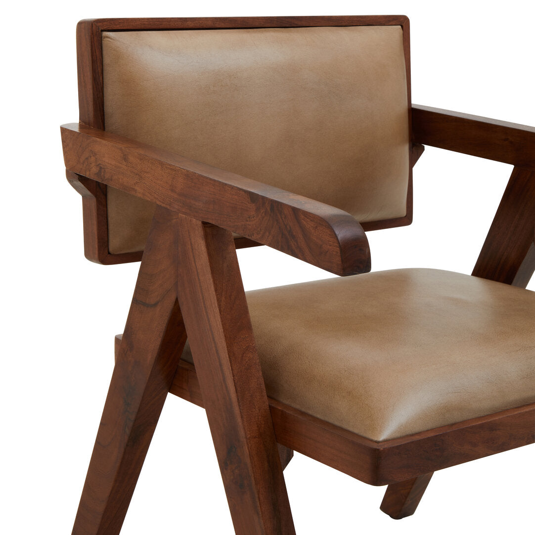 Verona Natural Leather Armchair