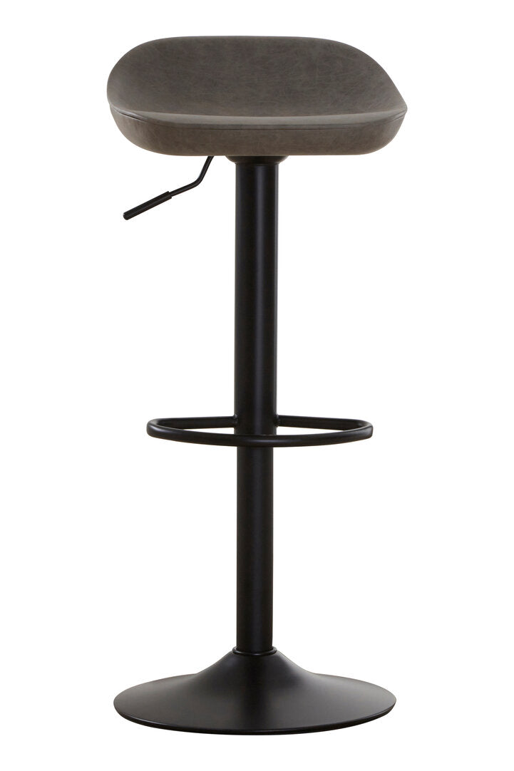 Devon Set Of Two Ash Faux Leather Bar Stools