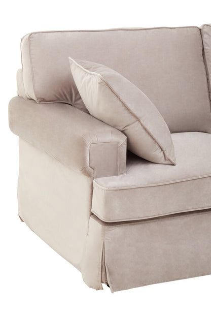 Whitby Two Seat Mink Velvet Sofa