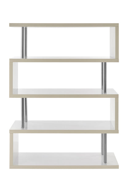 Amalfi 4 Tier White Gloss Wide Shelf Unit