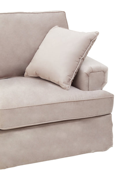 Whitby Two Seat Mink Velvet Sofa