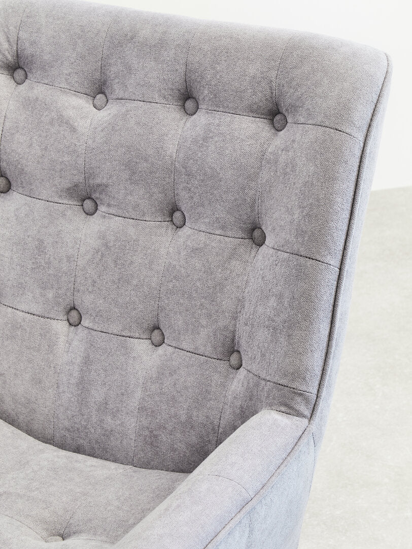Richmond Grey Curved Chair