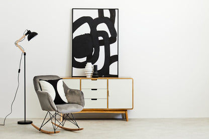 Richmond Small Grey Velvet Rocking Chair