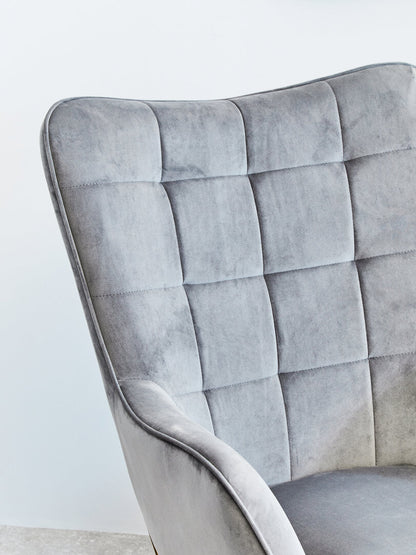 Richmond Grey Velvet Chair