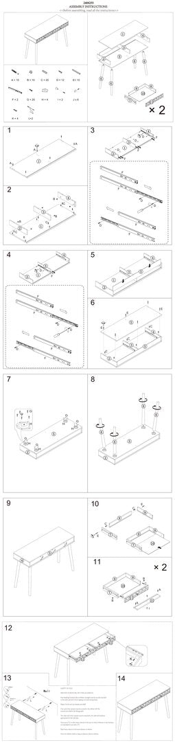 Mayfair Wood Veneer Console Table with 2 Drawers