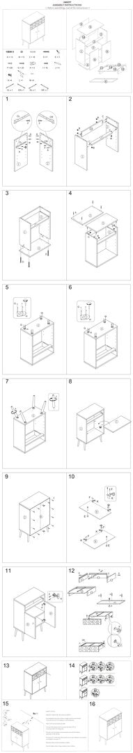 Mayfair Two Door and One Drawer Cabinet