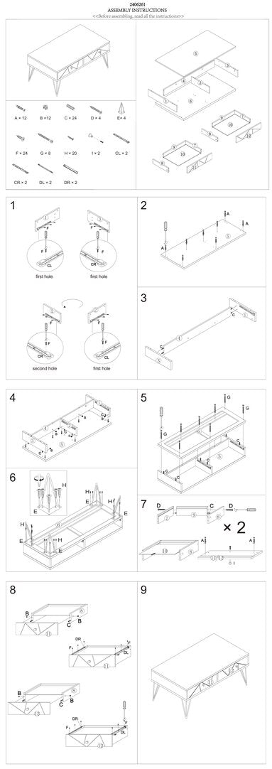 Belgravia Coffee Table with 2 Drawers