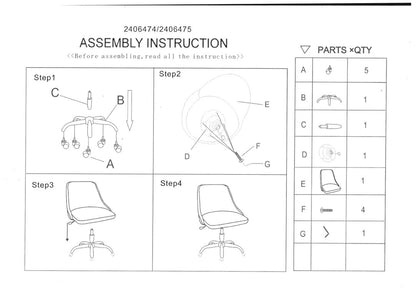 Florence Ribbed Black And Chrome Home Office Chair