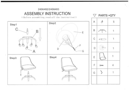 Florence Black And Chrome Home Office Chair