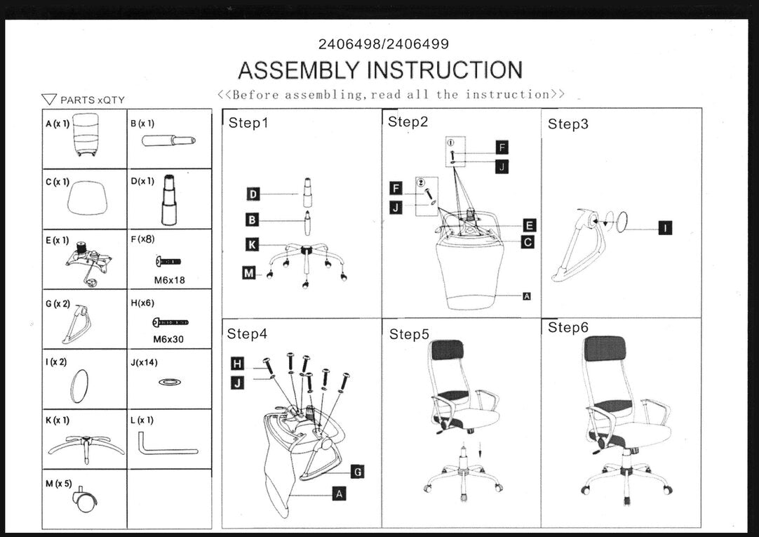 Florence Black Mesh And Grey Fabric Home Office Chair