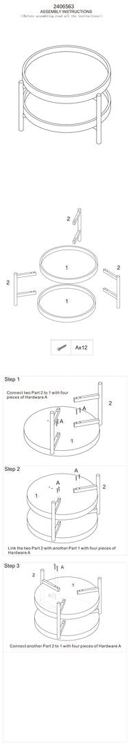 Valencia Two Tier Side Table