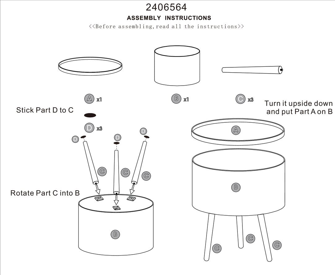 Valencia Storage Side Table