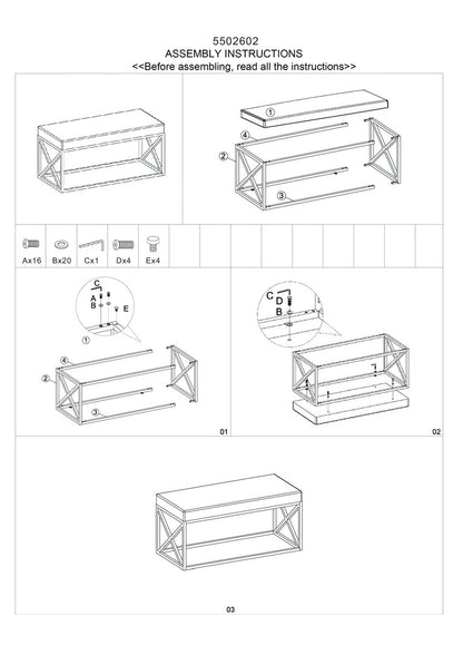Aurora Powder Blue Bench