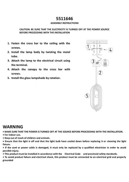 Granada Frosted Glass Pendant Light