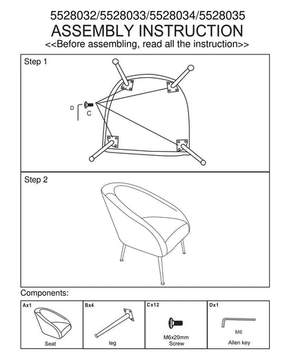 Lincoln Gold Velvet Occasional Chair
