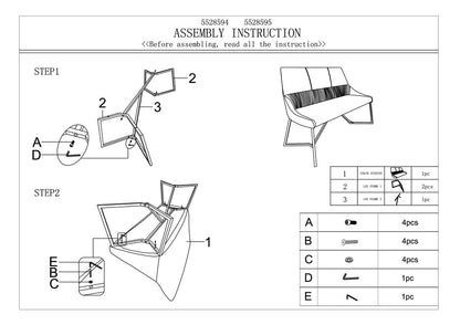 Carlton Midnight Velvet Bench