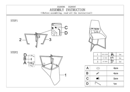 Carlton Midnight Velvet Dinner Chair