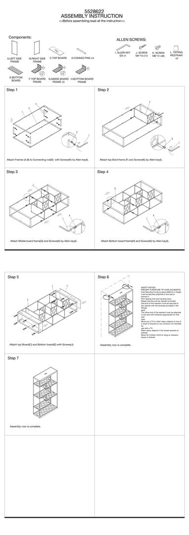 Durham Brushed Brass Multi Tier Shelving Unit