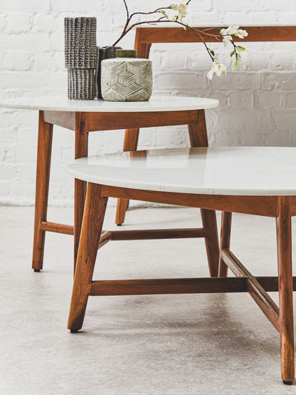 Richmond White Marble Coffee Table