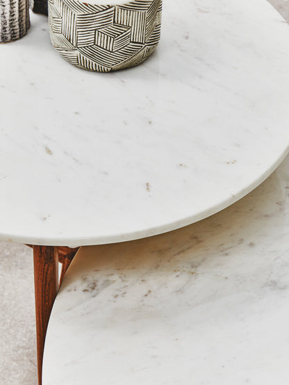 Richmond White Marble Coffee Table