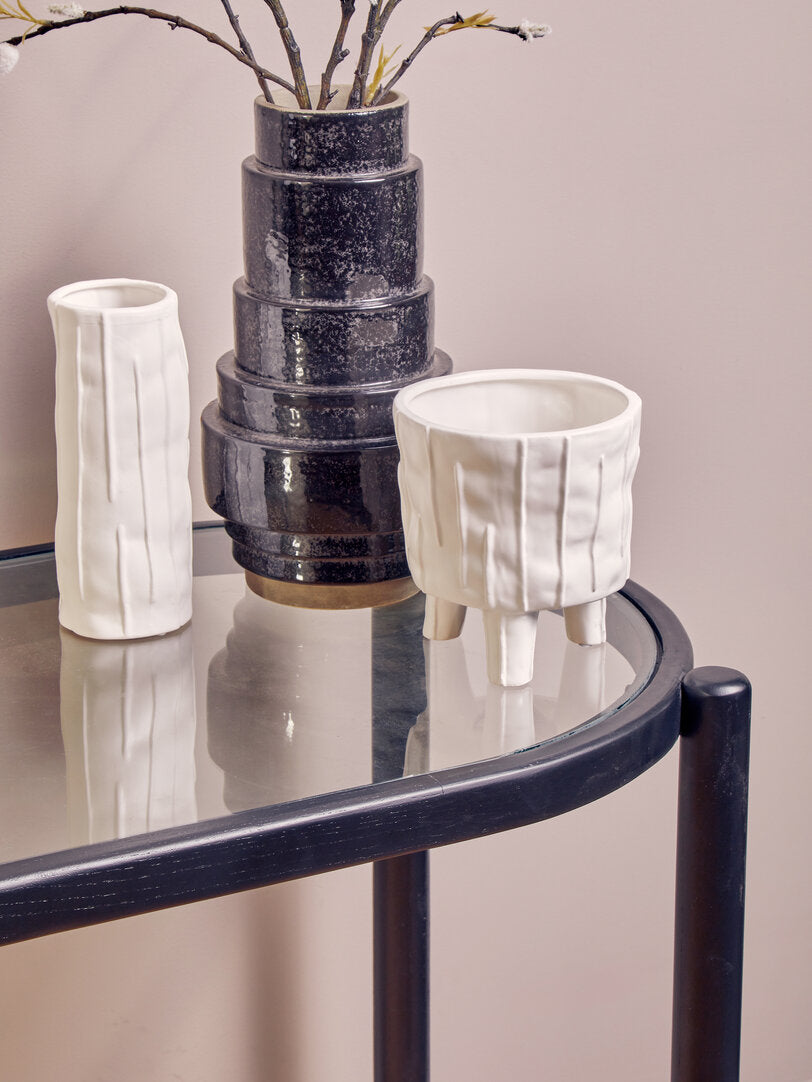 Stirling Rattan and Glass 2 Tier Console Table