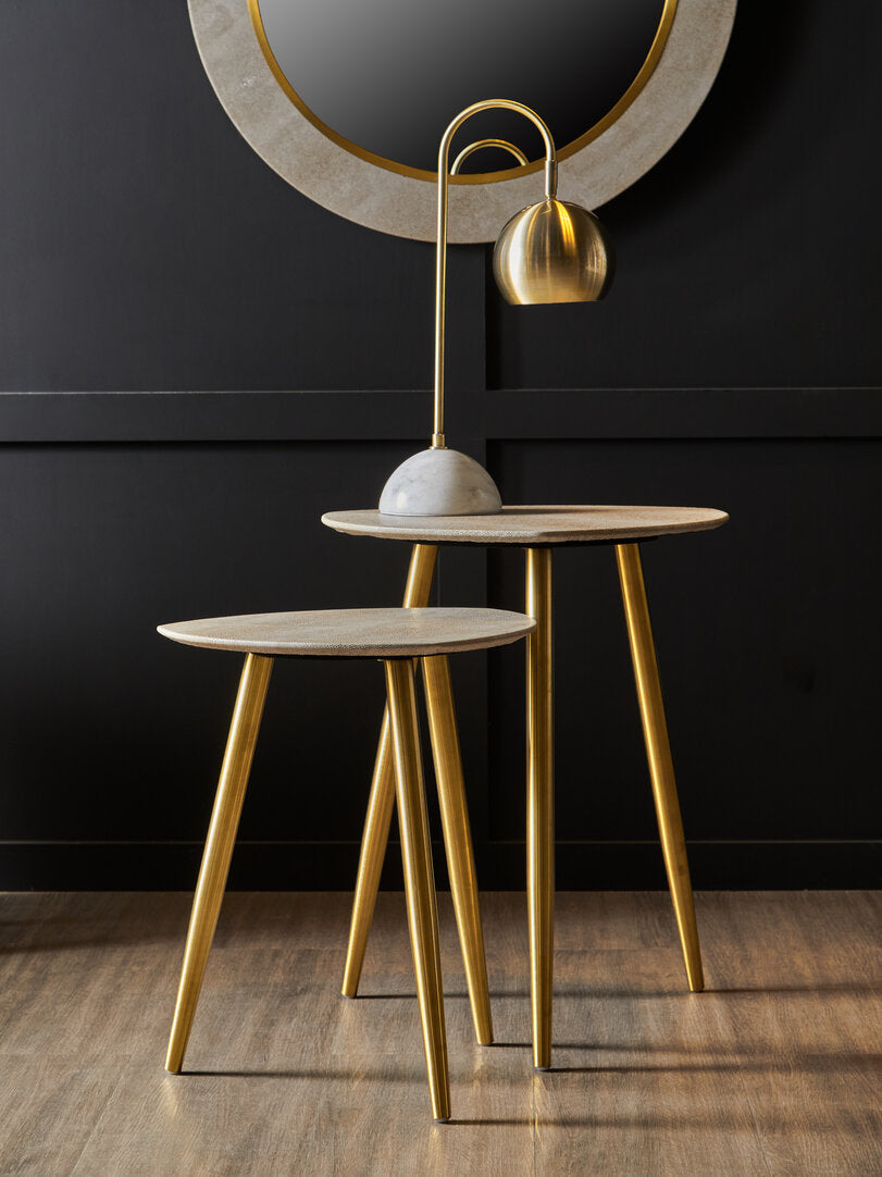 Portofino Set Of Two Shagreen Tables