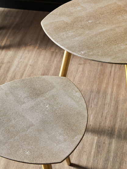 Portofino Set Of Two Shagreen Tables
