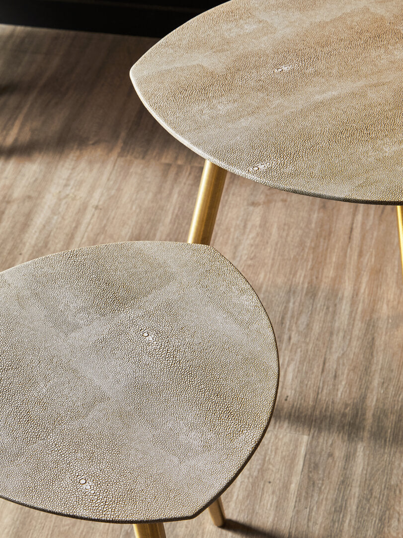 Portofino Set Of Two Shagreen Tables