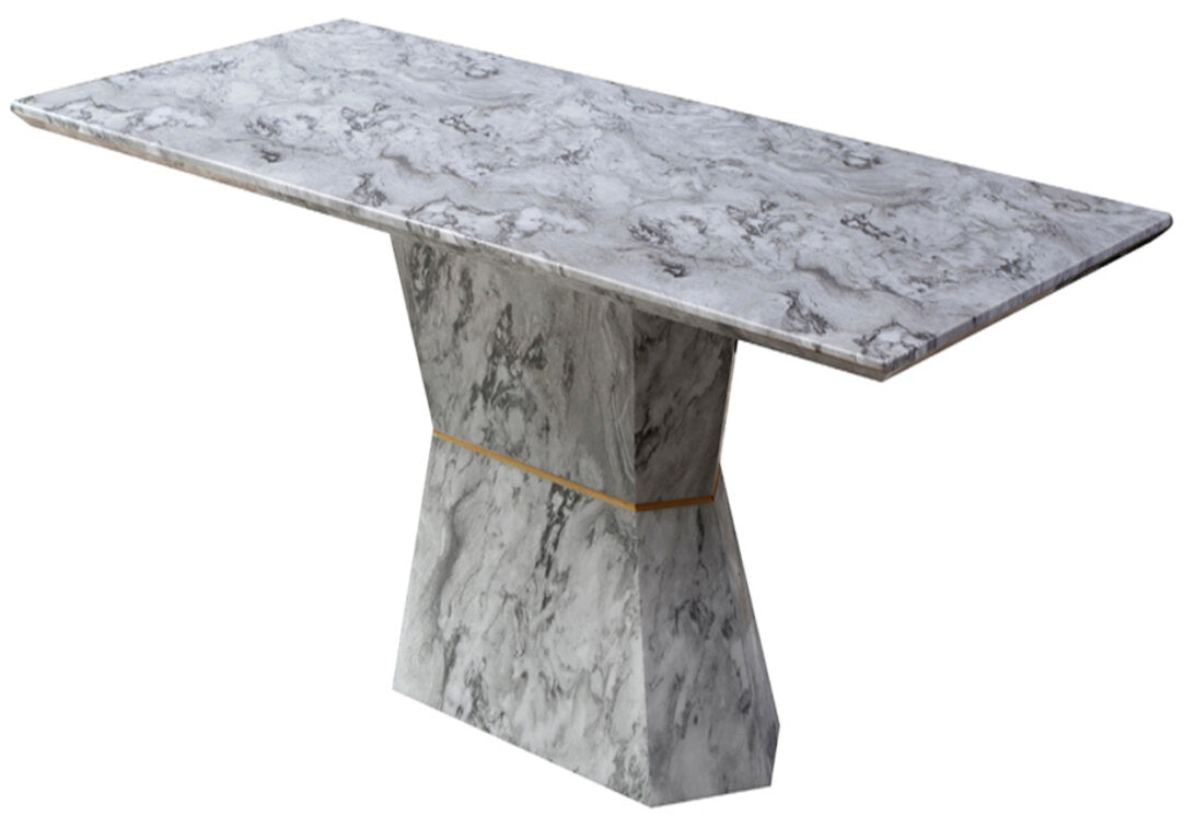 Kensington Grey Marble Console Table