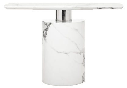 Mayfair White Marble Console Table