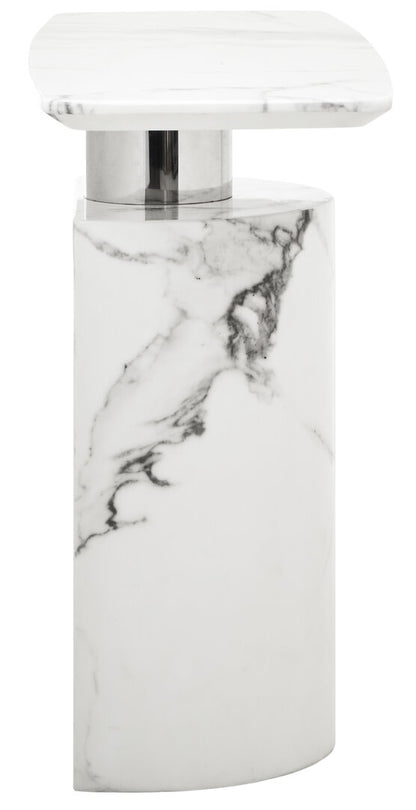 Mayfair White Marble Console Table