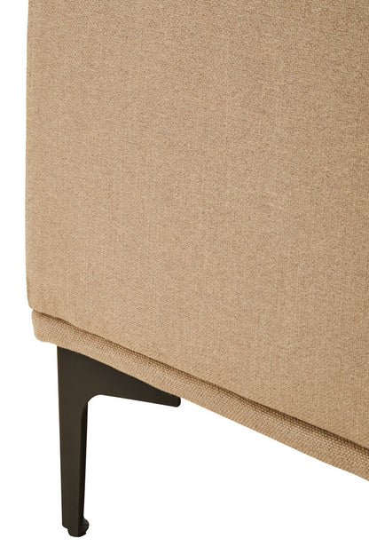 Cambridge 3 Seat Natural Fabric Right Chaise Sofa