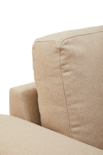 Cambridge 3 Seat Natural Fabric Right Chaise Sofa