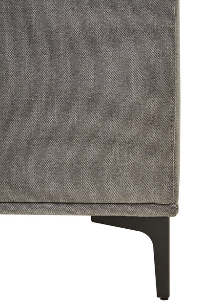 Cambridge 3 Seat Grey Fabric Right Chaise Sofa