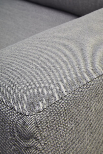 Cambridge 3 Seat Grey Fabric Right Chaise Sofa