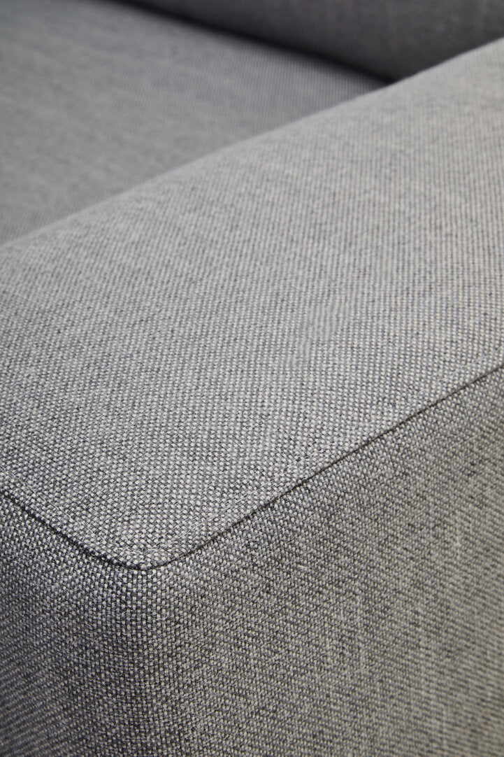 Cambridge 3 Seat Grey Fabric Right Chaise Sofa