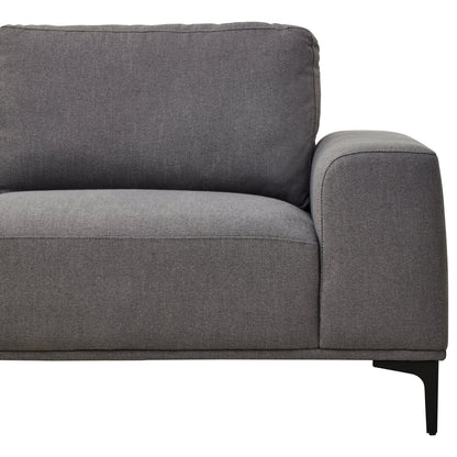 Cambridge 3 Seat Grey Fabric Left Chaise Sofa