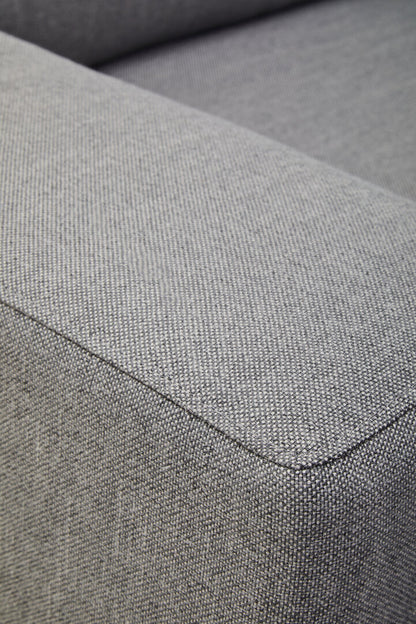 Cambridge 3 Seat Grey Fabric Left Chaise Sofa