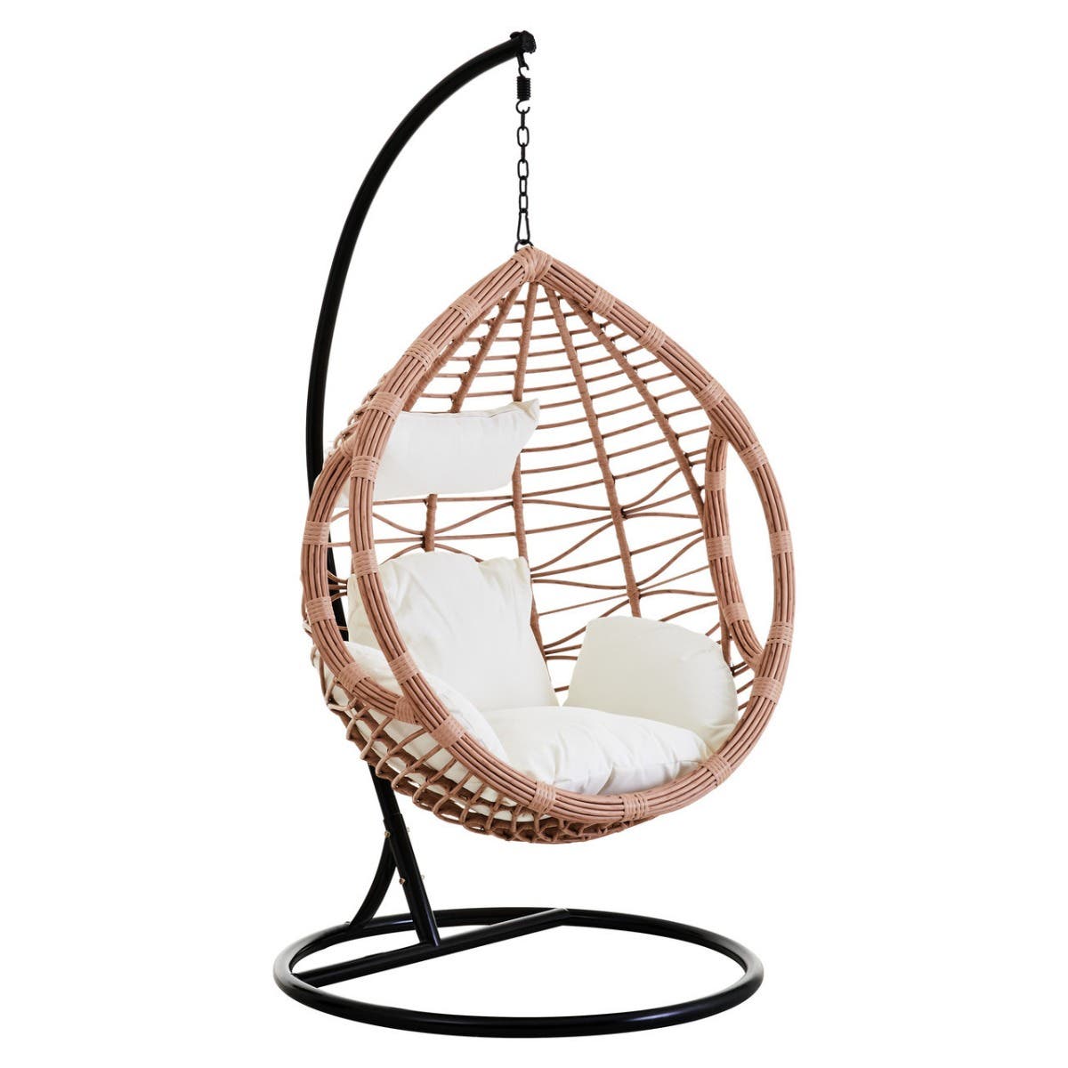 Bristol Rattan Effect Hanging Chair #colour_natural