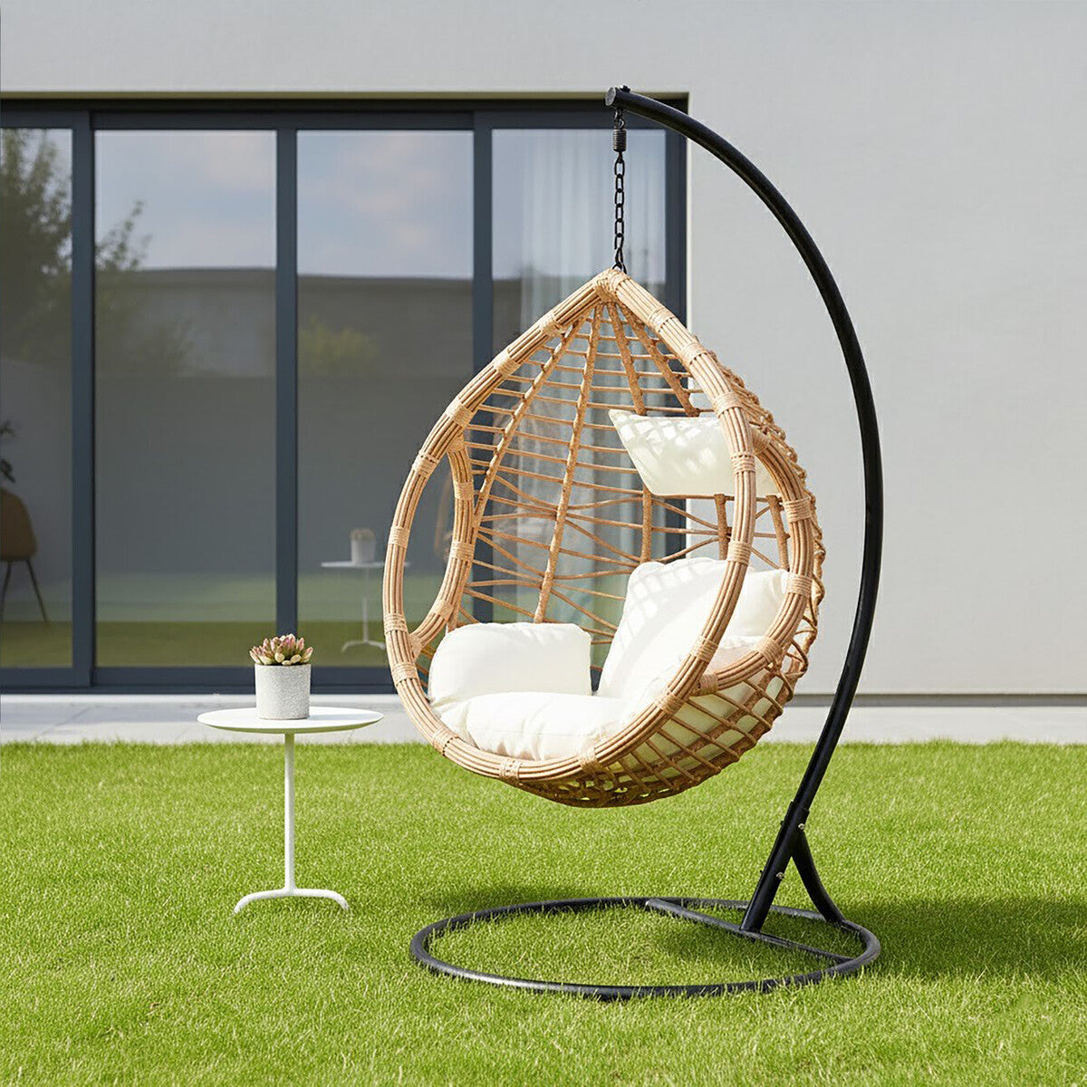 Bristol Rattan Effect Hanging Chair 
