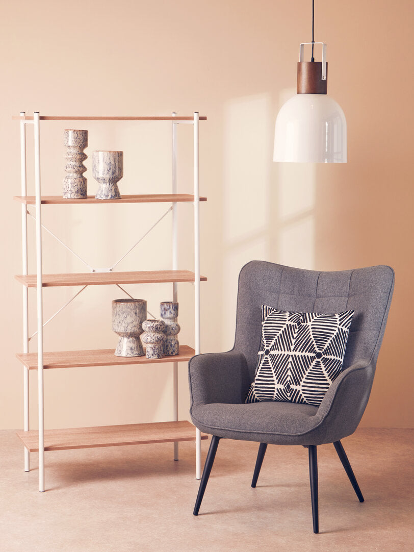 Richmond Grey Fabric Armchair