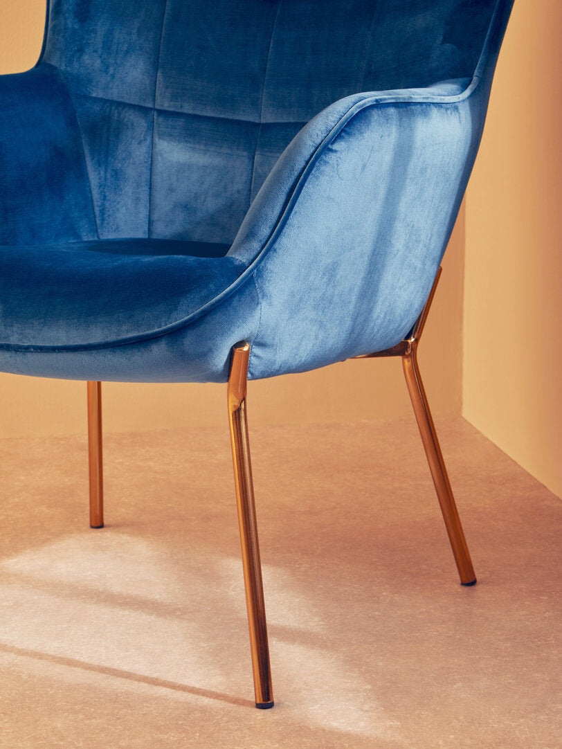 Richmond Blue Velvet Chair