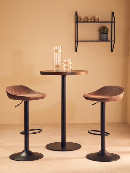 Devon Set Of Two Mocha Bar Stools