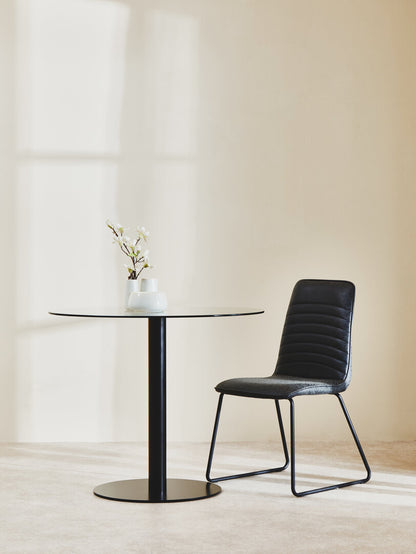 Belgravia Foundry Black Leather Effect Chair