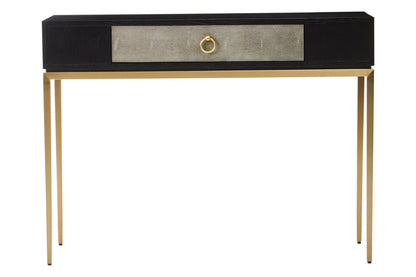 Valencia Shagreen Effect One Drawer Console Table