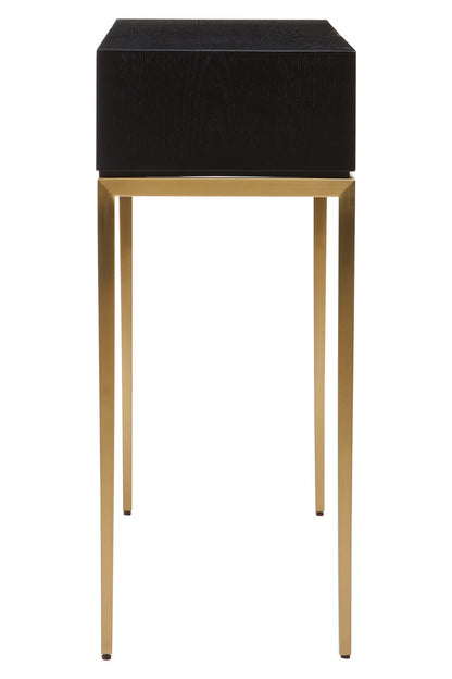 Valencia Shagreen Effect One Drawer Console Table