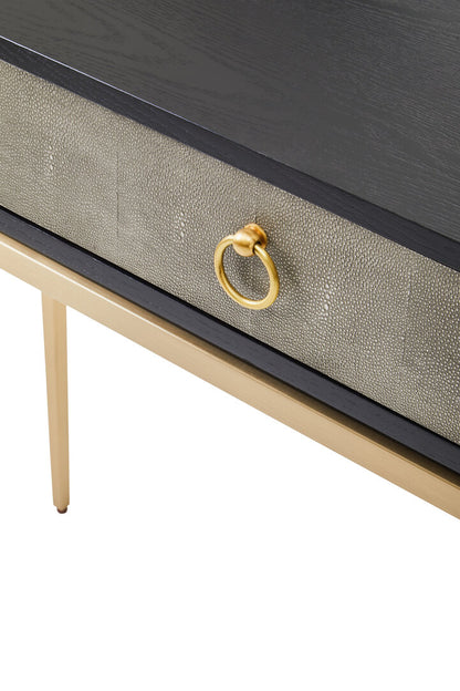 Valencia Shagreen Effect One Drawer Console Table