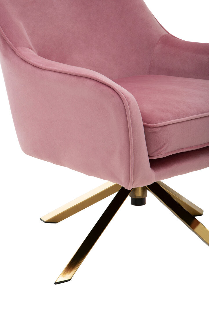 Vienna Pink Velvet Chair